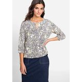 Olsen shirt met 3/4-mouwen met tuniekhals