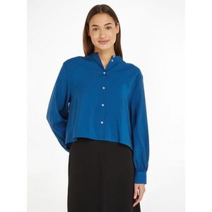 Tommy Hilfiger Blouse met lange mouwen met stijlvolle opstaande kraag