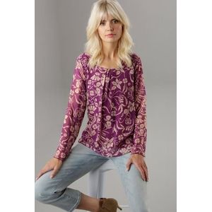 Aniston SELECTED Blouse zonder sluiting met transparante mouwen