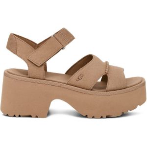 UGG Plateausandaaltjes NEW HEIGHTS ANKLE STRAP , wedge-sandaal, plateauschoen met praktische klittenbandsluiting