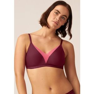 Naturana Soft-bh Cup B-D, soft beha zonder cups en beugels, mesh details