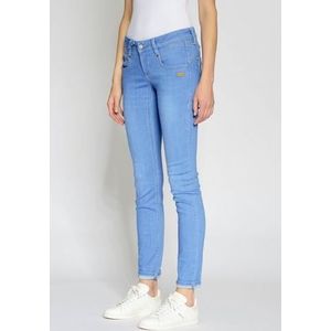 GANG Skinny fit jeans 94NENA met used-effecten