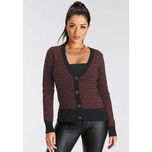 Melrose Vest met contrasterende details en knopen