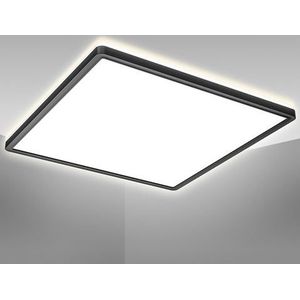 B.K.Licht Led-plafondlamp BK_DP1332 LED paneelplafondlamp, ultraplat, indirect licht (1 stuk)