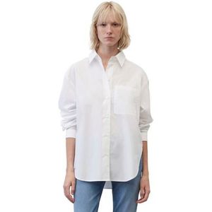 Marc O'Polo Blouse met lange mouwen Blouse, long sleeve, kent collar, patched pocket, solid