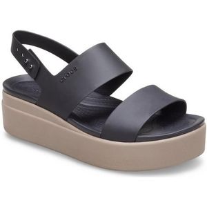 Crocs Sleehaksandaaltjes Brooklyn Low Wedge zomerschoen, sandaal, keilhak, met modieuze plateauzool