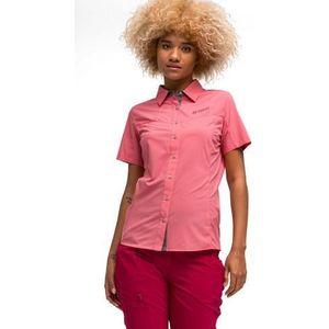 Maier Sports Functionele blouse Sinnes Tec WS/S Lichte, elastische trekkingblouse met zonnekraag