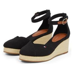 Tommy Hilfiger Sleehaksandaaltjes FLAG CLOSED TOE MID WEDGE ESPAD