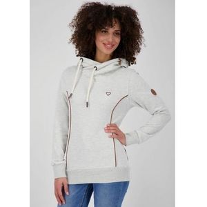 Alife & Kickin Hoodie JilanaAK gemêleerde sweater met capuchon & contrastdetails