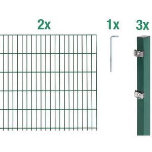 GAH Alberts Dubbelstaafmat hekwerk Basisset Hoogte: 80 - 160 cm, totale lengte: 4 - 30 m, voor plaatsing in beton (set)