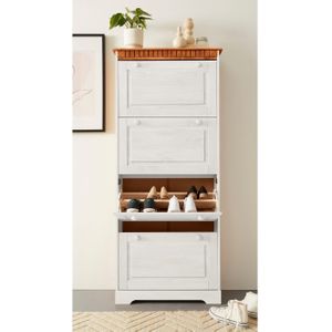 Home affaire Schoenenkast Lisa met 4 kleppen, hoogte 172 cm, breedte 75 cm