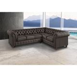 Premium collection by Home affaire Chesterfield-bank CHESTERFIELD met knoopsluiting, ook in leer