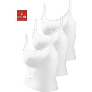 vivance active Top met spaghettibandjes van zacht microvezel (Set van 3)