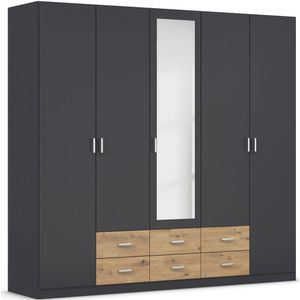 rauch Kledingkast Kast Garderobe Wasmand GAMMA in 3 Breedtes veel opbergruimte met 6 lades, met spiegel topseller made in germany