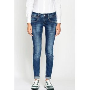 GANG Skinny fit jeans 94NENA in authentieke used wassing