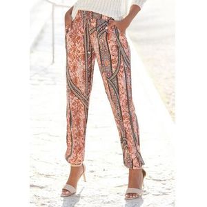 Buffalo Strandbroek met all-over print en zakken, elastische tailleband, jersey broek