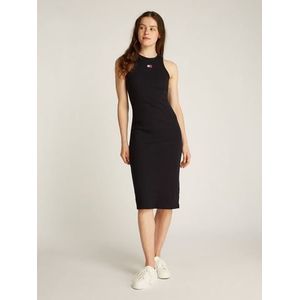 TOMMY JEANS Jerseyjurk TJW RIB XS BADGE RACER DRESS