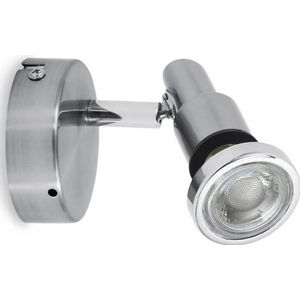 B.K.Licht Plafondspotje BK_DS1135 LED badkamerwandlamp, draaibaar, IP44 badkamerlamp (1 stuk)