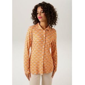 Aniston CASUAL Overhemdblouse met trendy retro-patroon