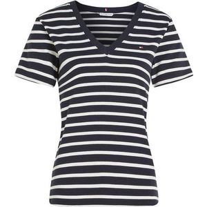 Tommy Hilfiger Curve Shirt met V-hals CRV NEW SLIM CODY V-NECK SS