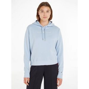 Tommy Hilfiger Hoodie REG FROSTED CORP LOGO HOODIE met geborduurd tommy hilfiger-logo-opschrift