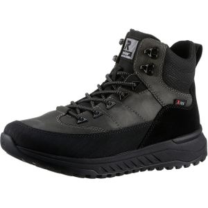 Snowboots - Grijs/Zwart - Fiber Grip-loopzool - Ritssluiting/Vetersluiting