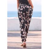 Lascana Strandbroek met all-over bloemenprint en zakken, elastisch, losse pasvorm