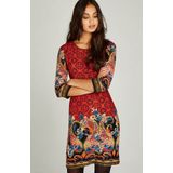 Apricot tricotjurk »Paisley Folk Border Tunic«