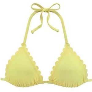 Lascana Triangel-bikinitop Scallop met gelaserde gegolfde rand