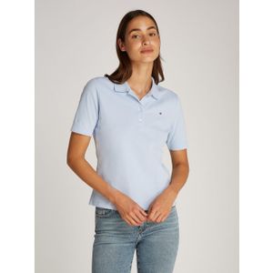Tommy Hilfiger Poloshirt 1985 Regular Fit Pique Premium Polo met logo-borduursel, met zijsplitten