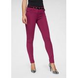 BRUNO BANANI Broek met details in leer-look