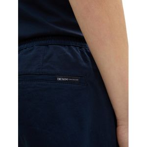 Tom Tailor Denim Chino met elastische band aan de broekspijp en bindband