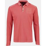 Lerros poloshirt met lange mouwen