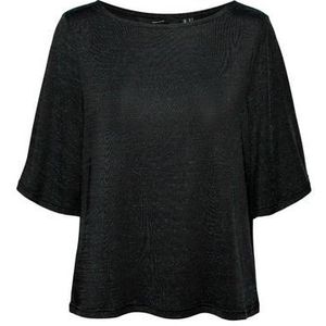Vero Moda Shirt met ronde hals VMKANVA 2/4 GLITTER TOP JRS