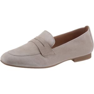 Gabor - Loafers - Beige - Suède Leer - Meer Breedte Voor Voet