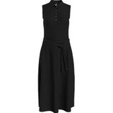 Tommy Hilfiger Polojurk F&F Midi Polo Dress NS met bindceintuur & tommy hilfiger-logo
