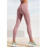 Lascana Naadloze legging - Po Push Up Leggings met ribstructuur en shaping-effect, sportbroek, sportleggings