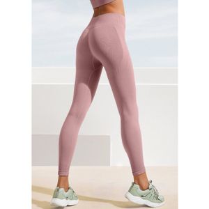 Lascana Naadloze legging - Po Push Up Leggings met ribstructuur en shaping-effect, sportbroek, sportleggings