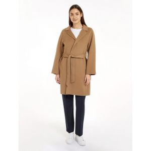 Tommy Hilfiger Korte jas REG DF WOOL BELTED COAT