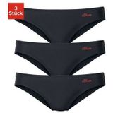 s.Oliver RED LABEL Beachwear Bikinibroekje elastische katoenkwaliteit (set, 3 stuks)