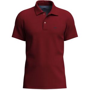 Poloshirt - Garnet Red - Regular Fit - Polokraag - Lange Mouwen