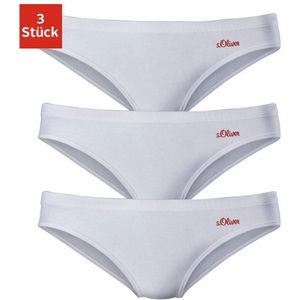 s.Oliver RED LABEL Beachwear Bikinibroekje elastische katoenkwaliteit (3 stuks)