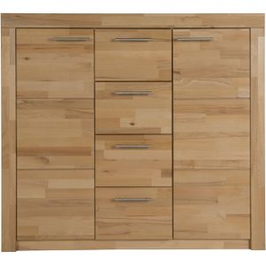 VOGL Möbelfabrik Schoenenkast Toronto in 2 breedtes, gedeeltelijk massief, hoogte 115 cm, made in germany