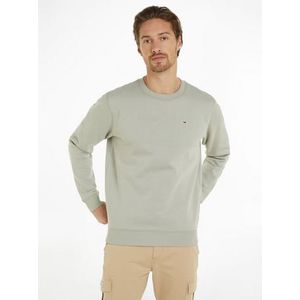 TOMMY JEANS Sweatshirt TJM REGULAR FLEECE C NECK met merkembleem op de borst