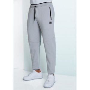 John Devin Sweatbroek Joggingbroek met zijzakken en bindband van katoenmix