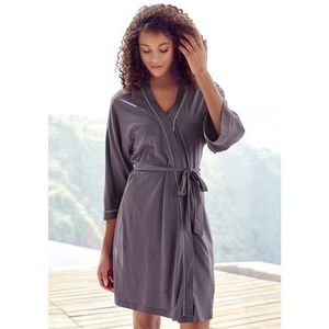 Vivance Dreams Kimono met contrasterende paspel-details (1 stuk)