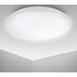 B.K.Licht Led-plafondlamp BK_DB1181 LED plafondlamp, Ø27,8cm, neutraal wit licht, wit (1 stuk)
