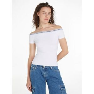 Calvin Klein T-shirt LOGO ELASTIC BARDOT TOP