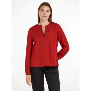 Tommy Hilfiger Klassieke blouse VISCOSE REGULAR V-NECK LS BLOUSE