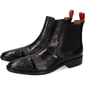 Melvin & Hamilton Chelsea-boots Elvis 12 - plantaardig gelooid Business schoen, pak schoen, enkellaars met reptielenprint